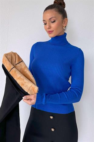 İçi Tüylü Kadın Çorap - Siyah