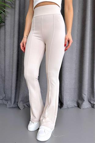 İspanyol Model Kadın Pantolon - Bej