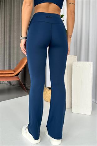 İspanyol Paça Dalgıç Tayt - Lacivert