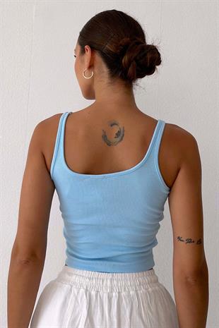 Kaşkorse Basic Atlet - Mavi