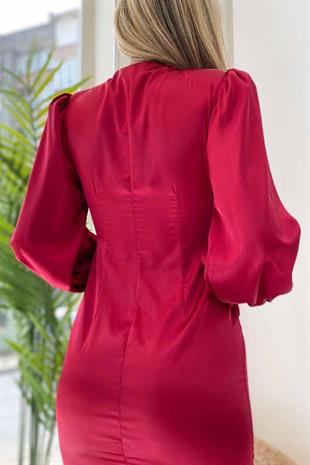 Kol Bağcık Detay Angel Elbise