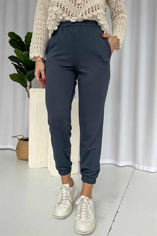 Paçası Lastikli Cepli Jogger Eşofman Altı - Antrasit