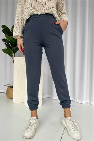 Paçası Lastikli Cepli Jogger Eşofman Altı - Antrasit