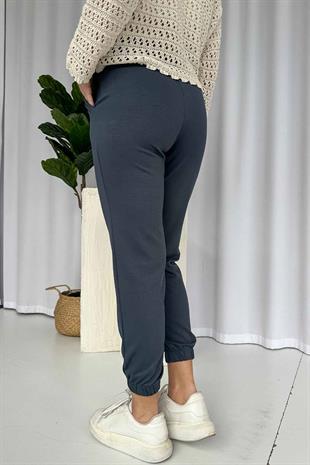 Paçası Lastikli Cepli Jogger Eşofman Altı - Antrasit