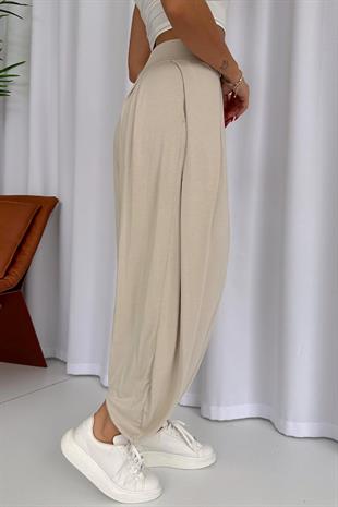 Şalvar Modal Eşofman - Bej