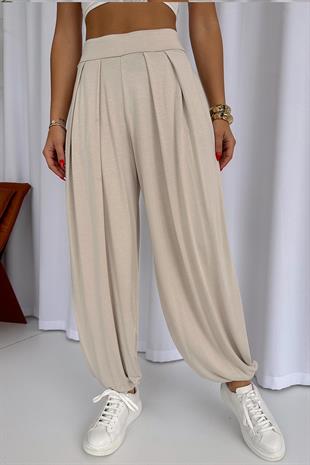 Şalvar Modal Eşofman - Bej