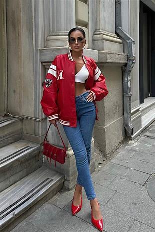 Yüksek Bel Likralı Skinny Jean - Mavi