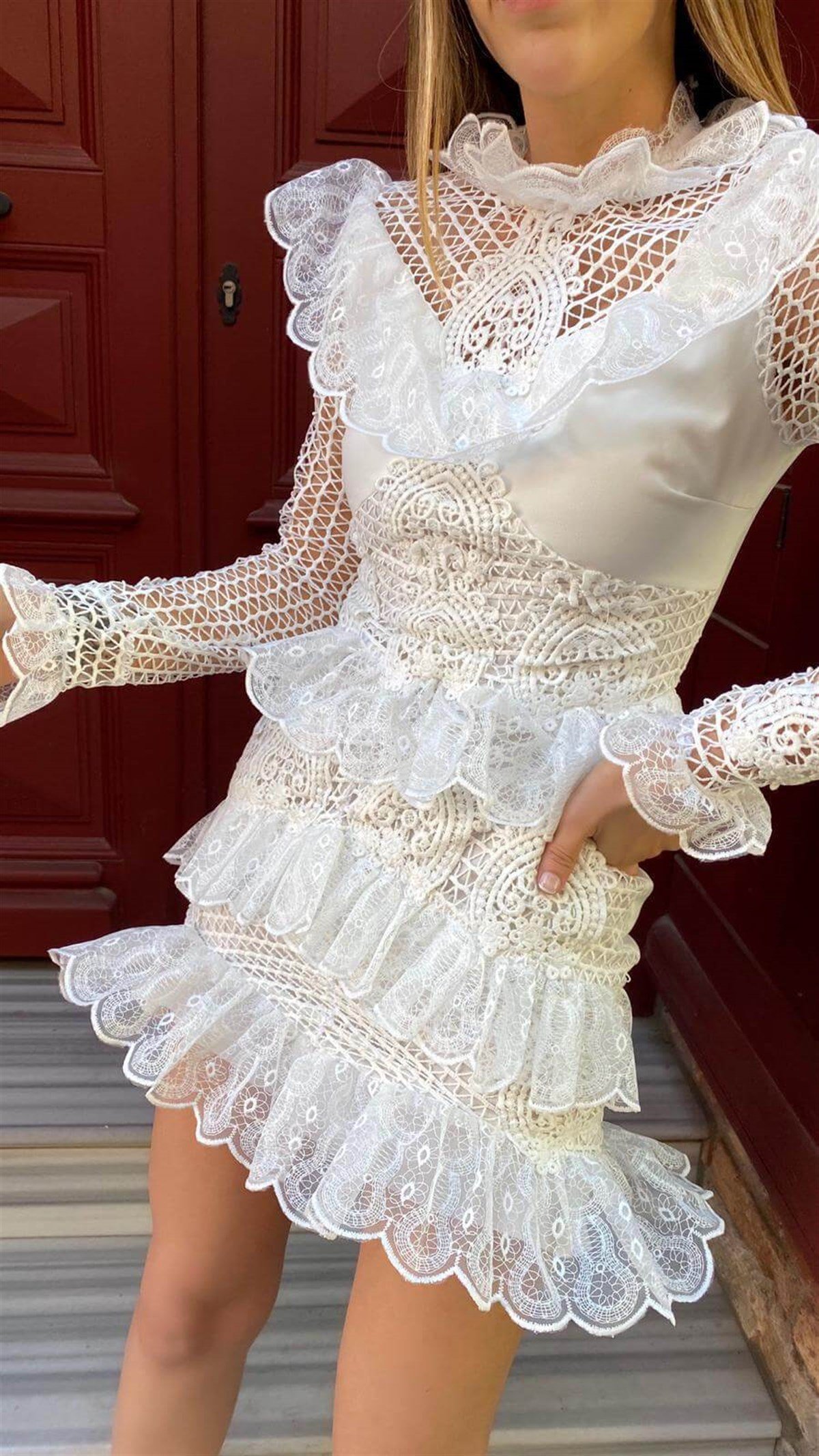 Beyaz Özel Gün & Davet Elbisesi | Trend&Şık Tasarımlar | minetanbutik.com.tr