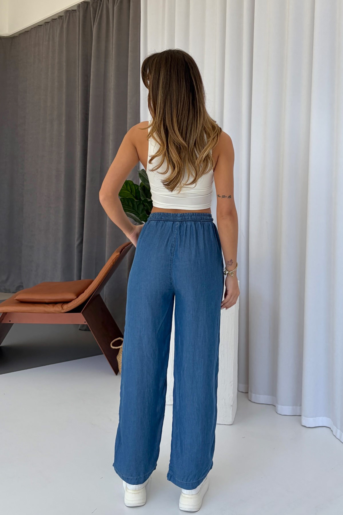 Gömlekli Tensel Denim Takım - Lacivert · 6