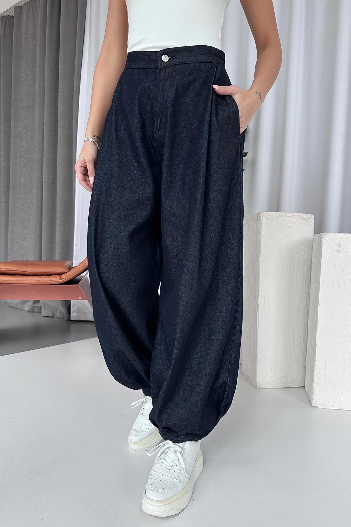 Şalvar Model Denim Kadın Pantolon