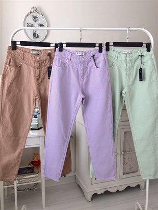 Lila Mom Jean Trend k Tasar mlar minetanbutik