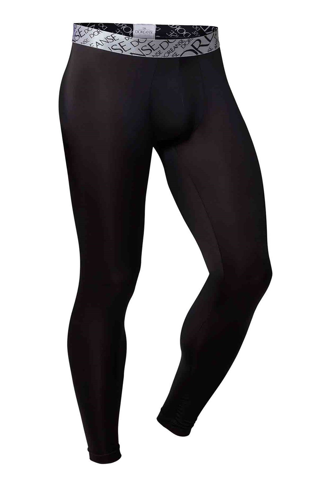 Doreanse Erkek Polyamid Siyah Sporcu Uzun Paça Tayt 1784