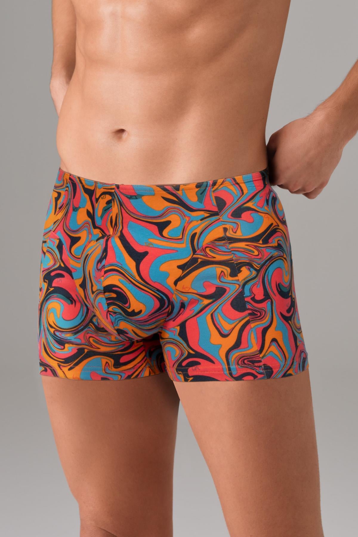 DOREANSE Erkek Ebru Desenli Pamuklu Boxer 1731