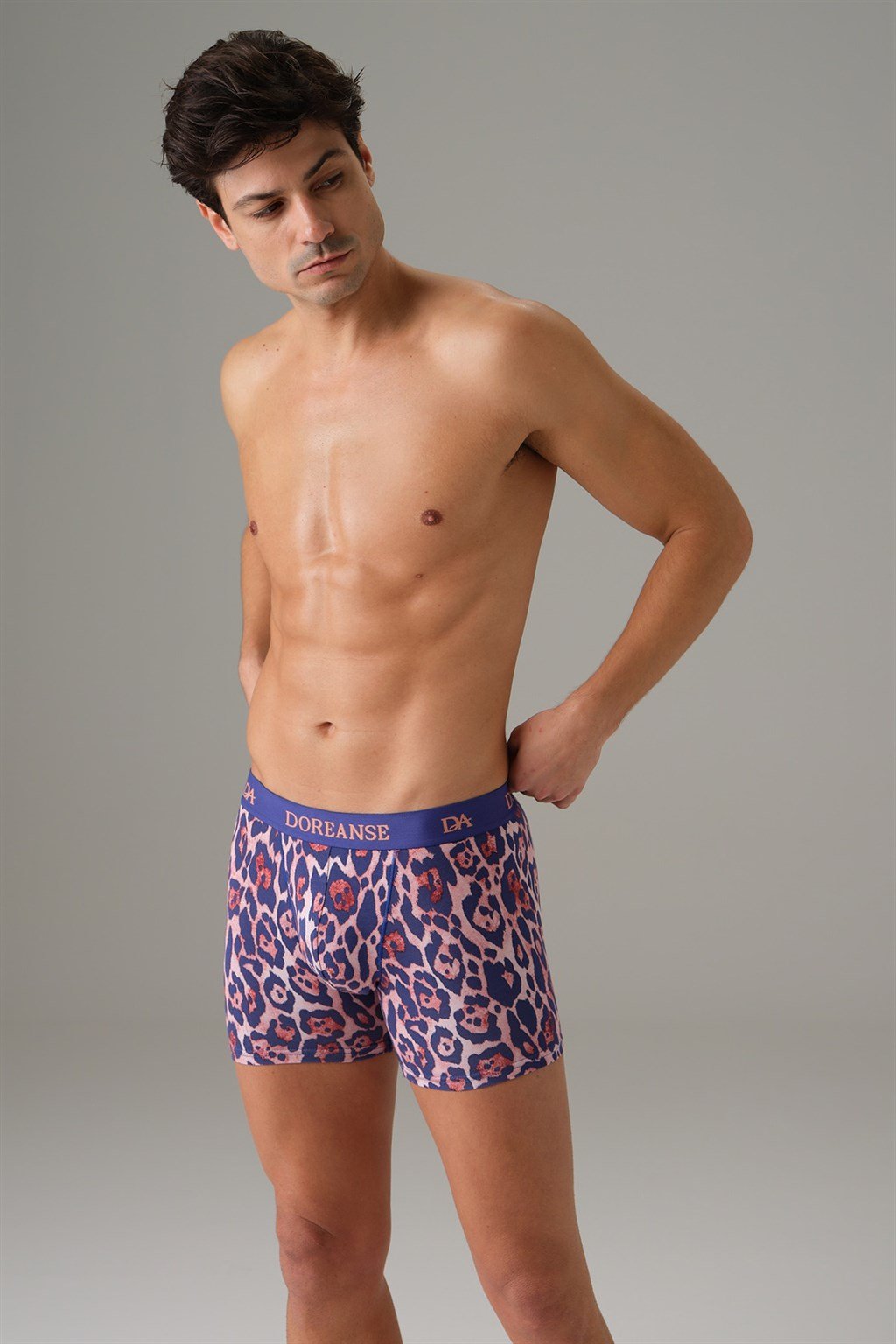 Doreanse Erkek Leopink Torbalı Normal Paça Boxer 1801