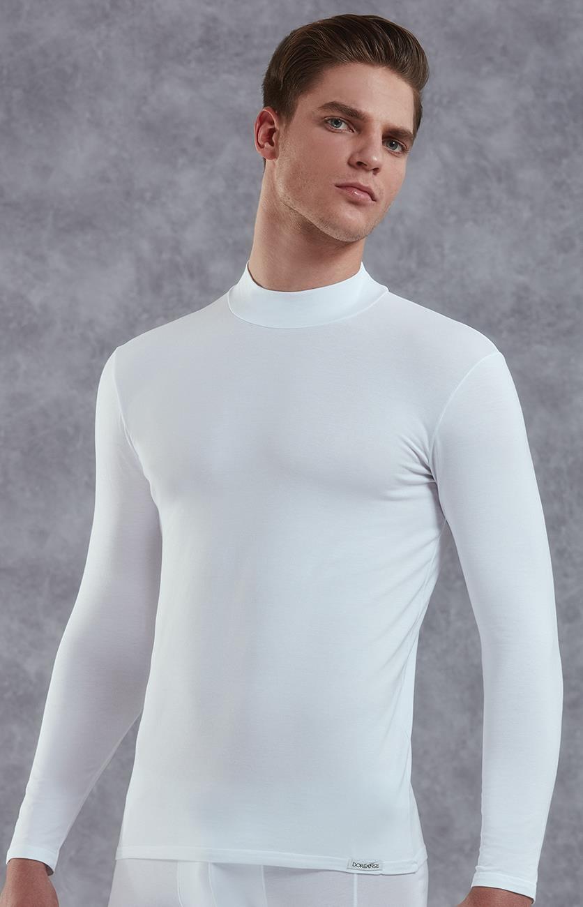 Doreanse Erkek Modal Boğazlı Yaka Uzun Kol T Shirt 2930