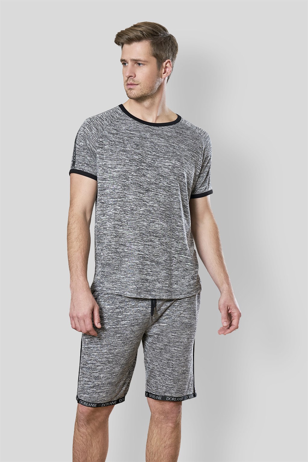DOREANSE Erkek T-SHIRT & PANTOLON - ŞORT 3LU TAKIM 4548