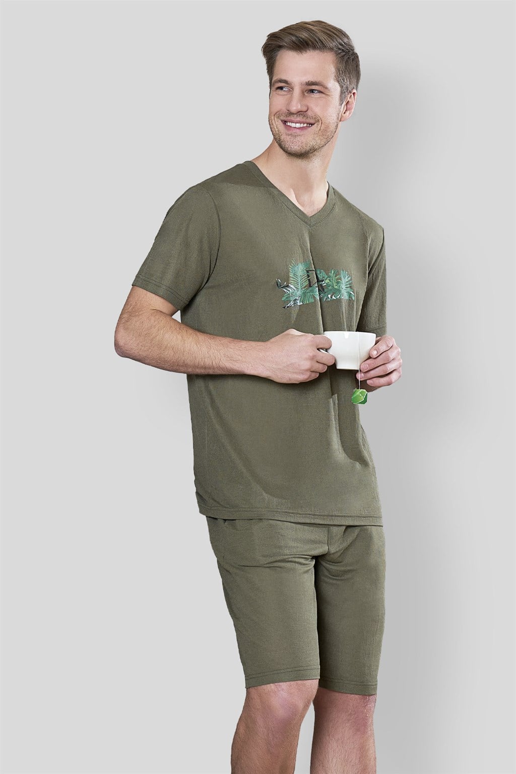 DOREANSE Erkek T-Shirt Pijama Takımı 4546