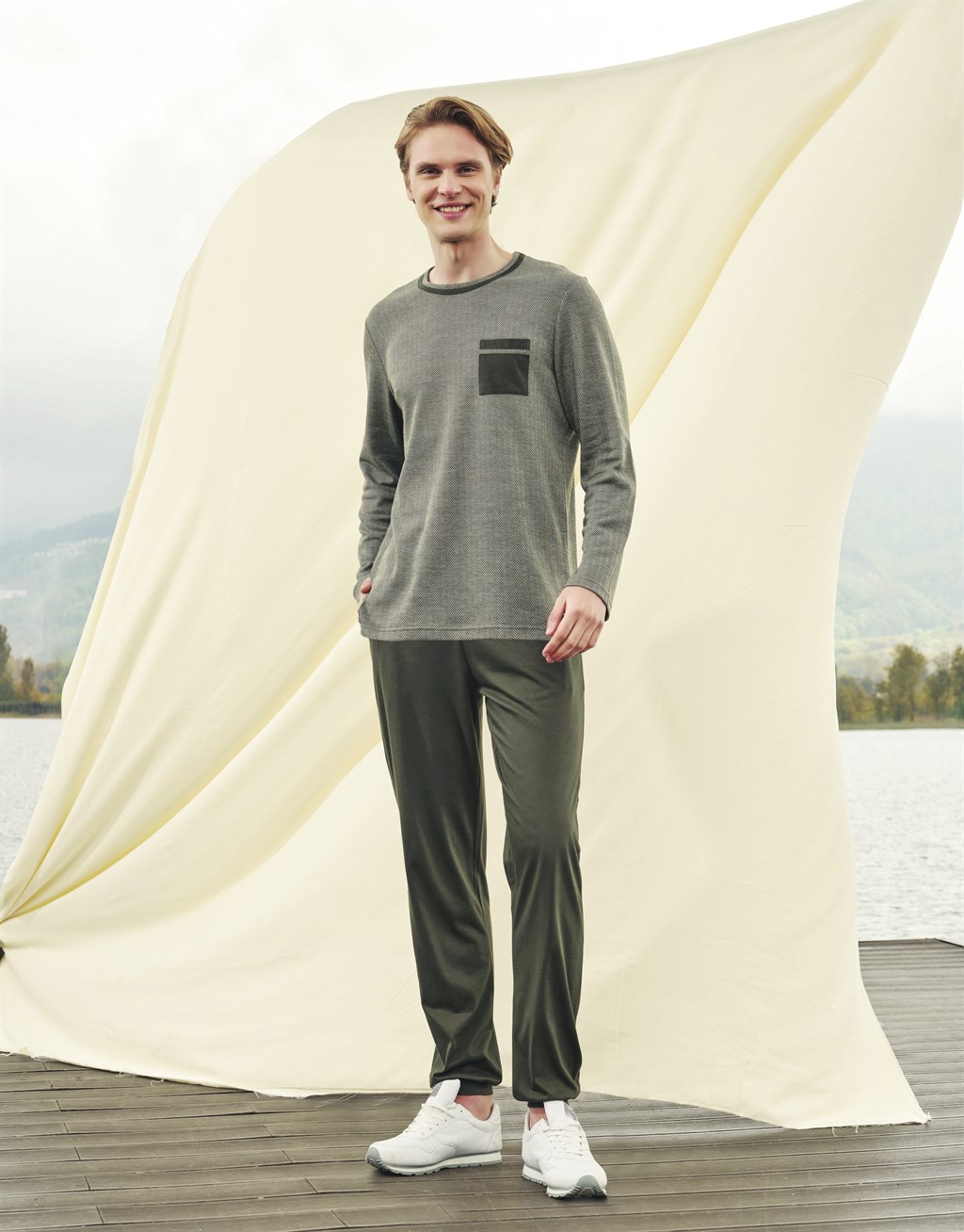DOREANSE Erkek T-Shirt Pijama Takımı 4573