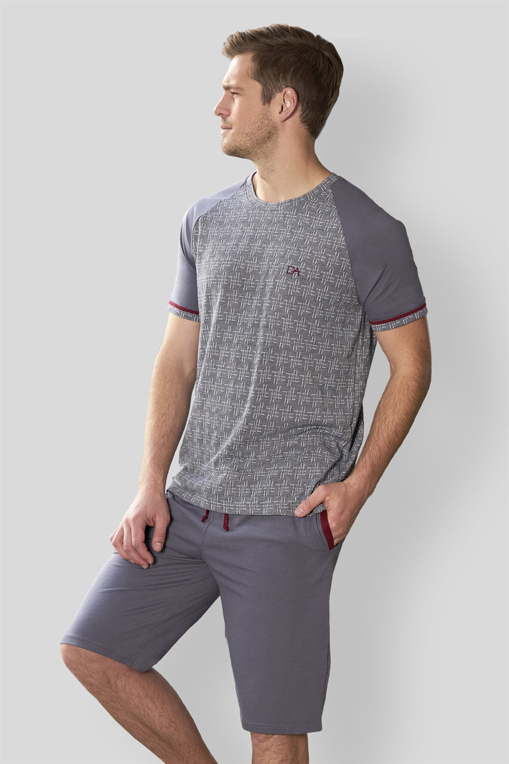 DOREANSE Erkek T-Shirt Pijama Takımı 4538