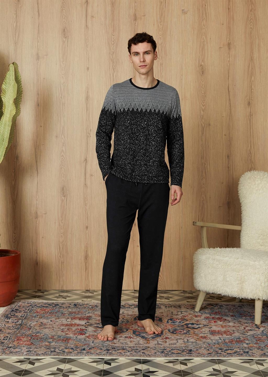 DOREANSE Erkek T-Shirt Pijama Takımı 4874