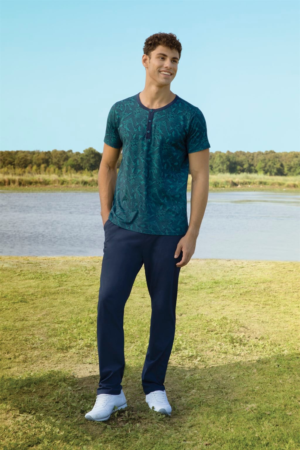 DOREANSE Erkek T-Shirt Pijama Takımı 4823