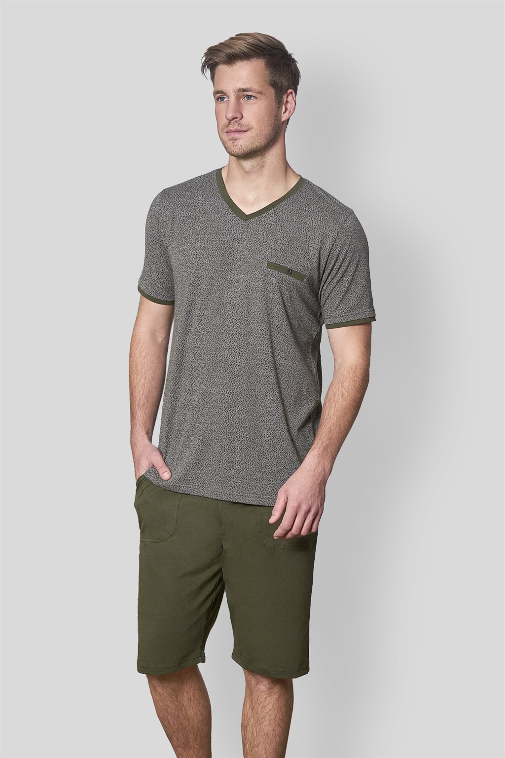 DOREANSE Erkek T-Shirt Pijama Takımı 4532