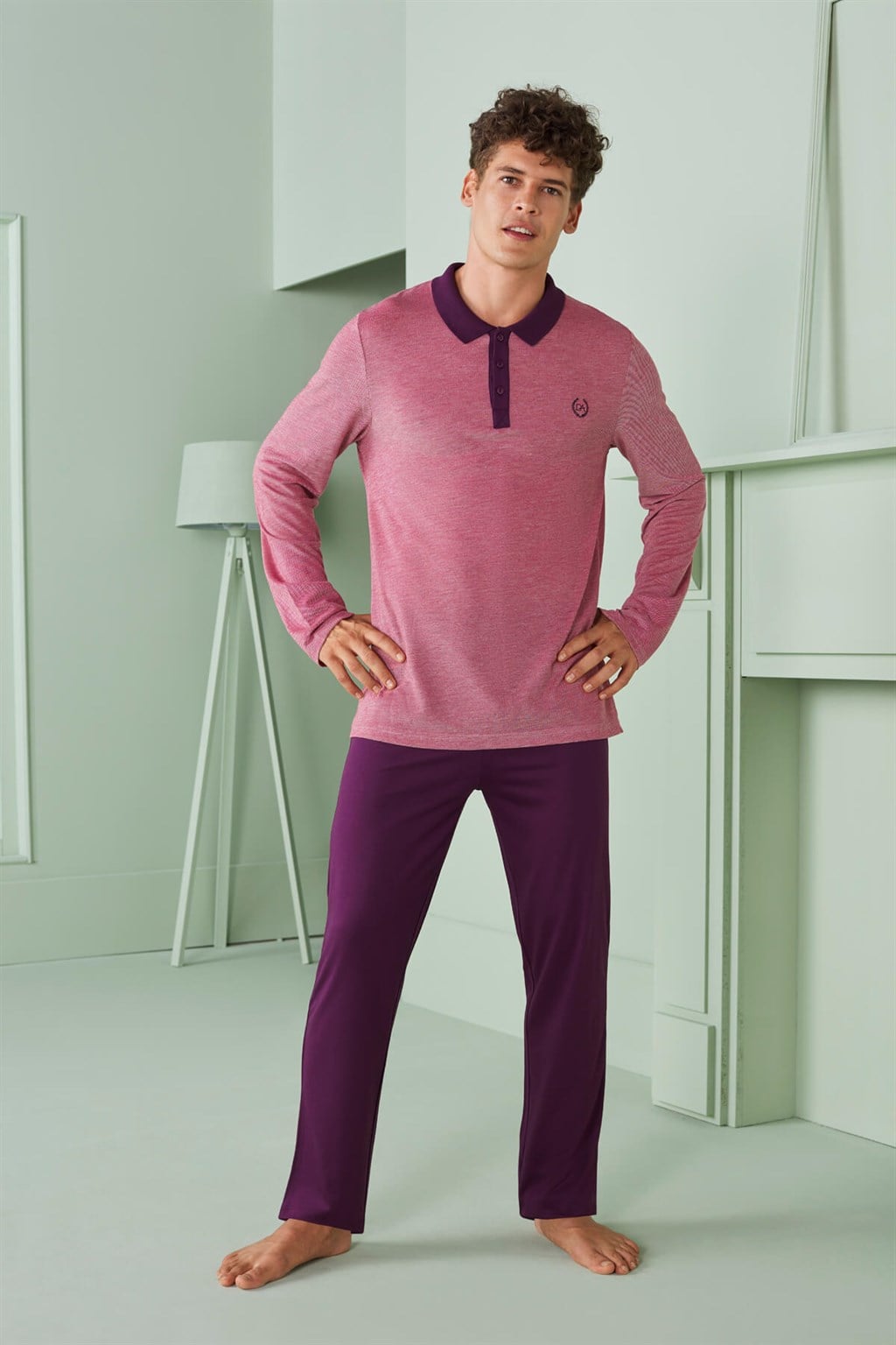DOREANSE Erkek T-Shirt Pijama Takımı 4570