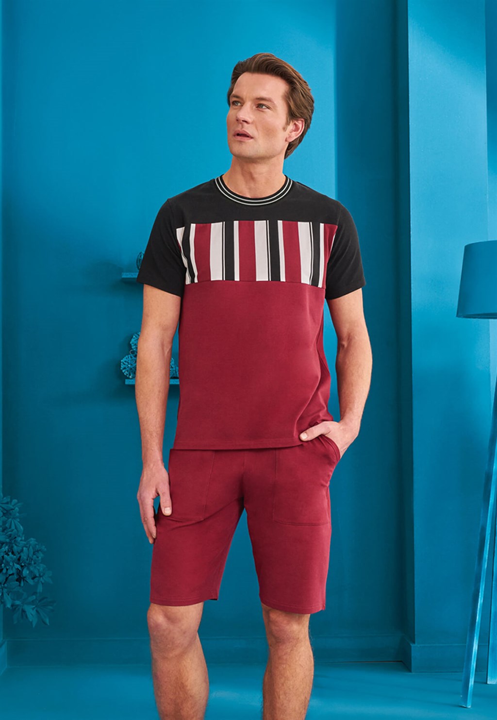 DOREANSE Erkek T-Shirt Pijama Takımı 4910