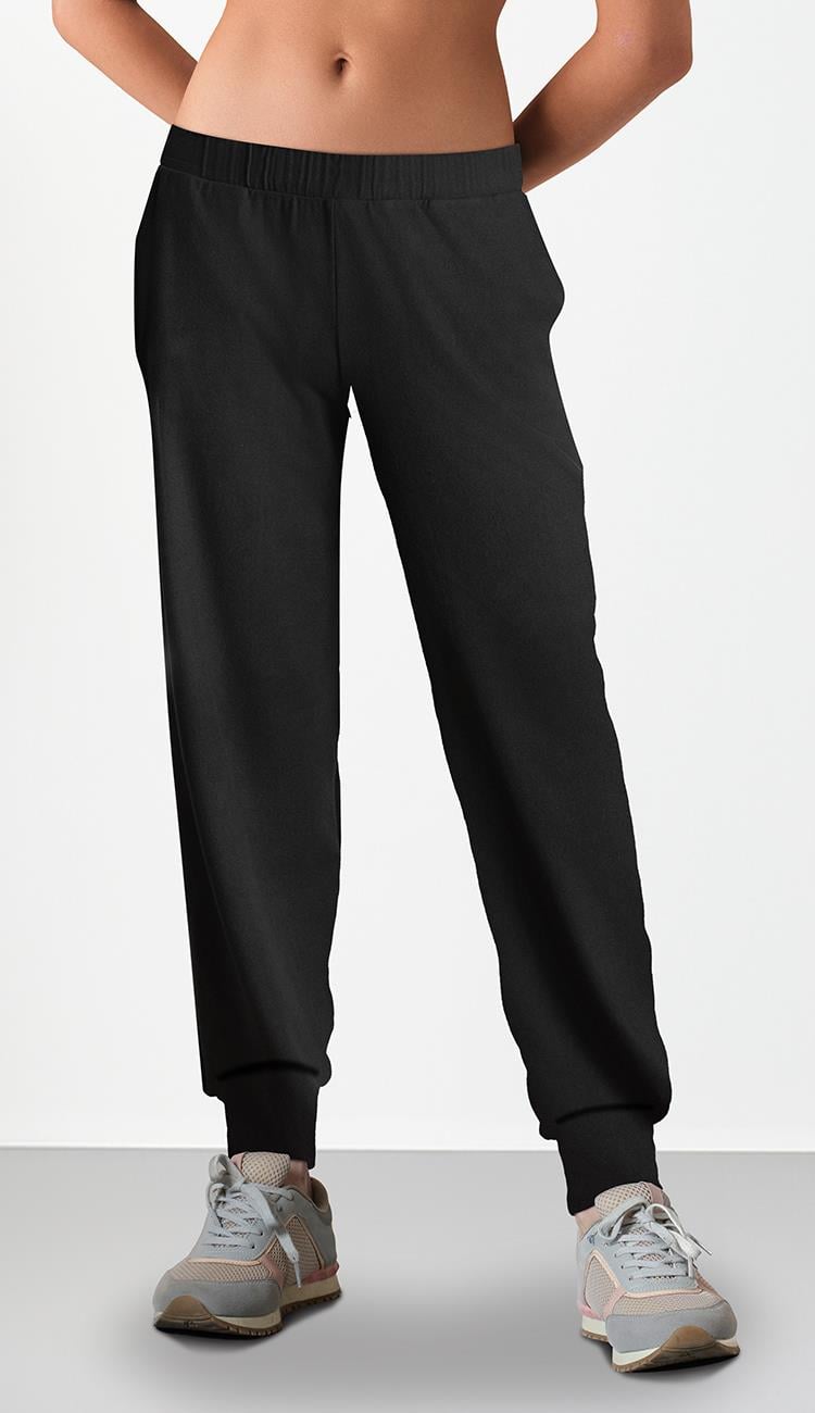 DOREANSE Kadın Siyah Jogger Eşofman Altı 4434