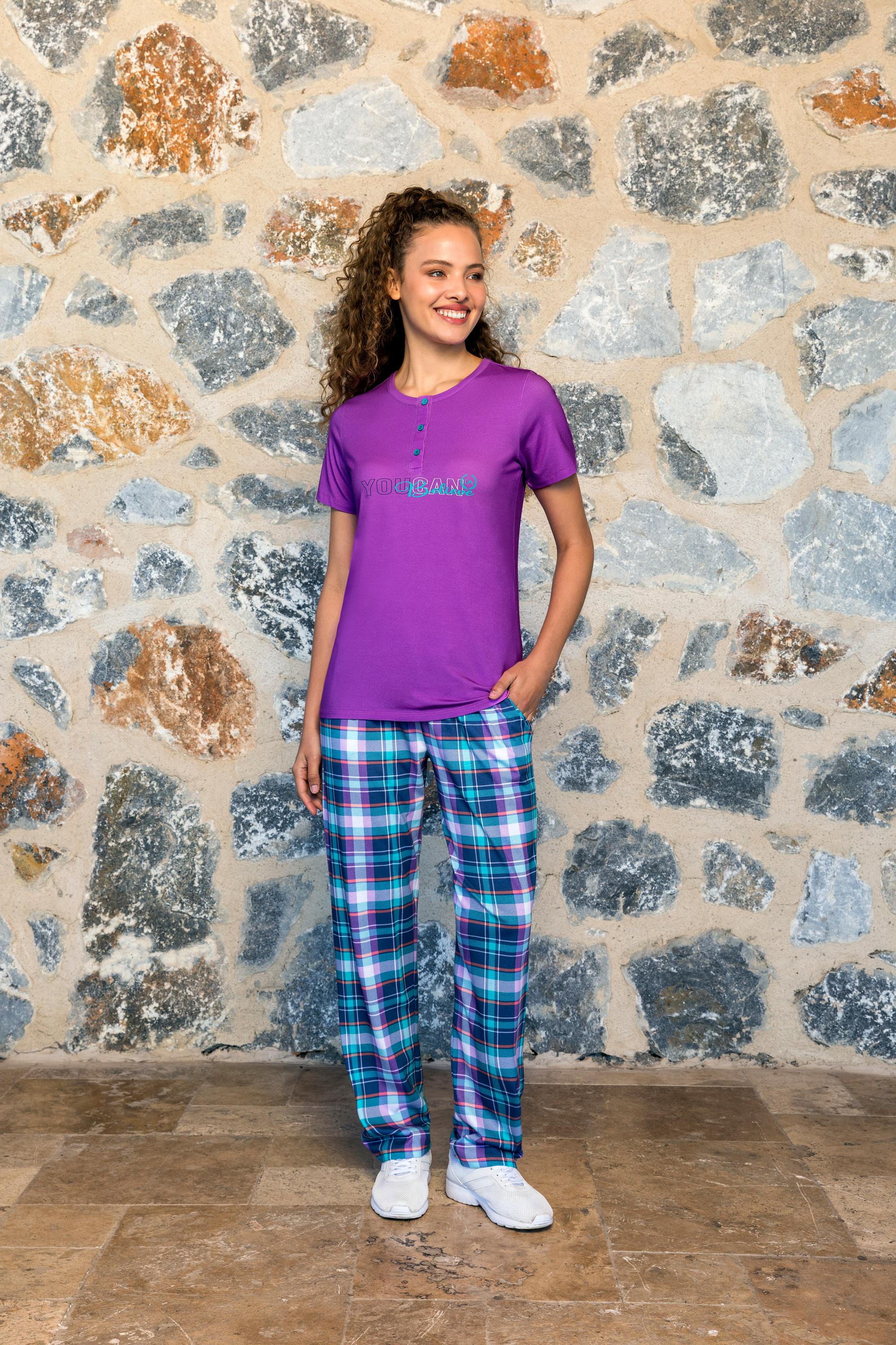 DOREANSE KADIN T-Shirt Pijama Takımı 24Y4008