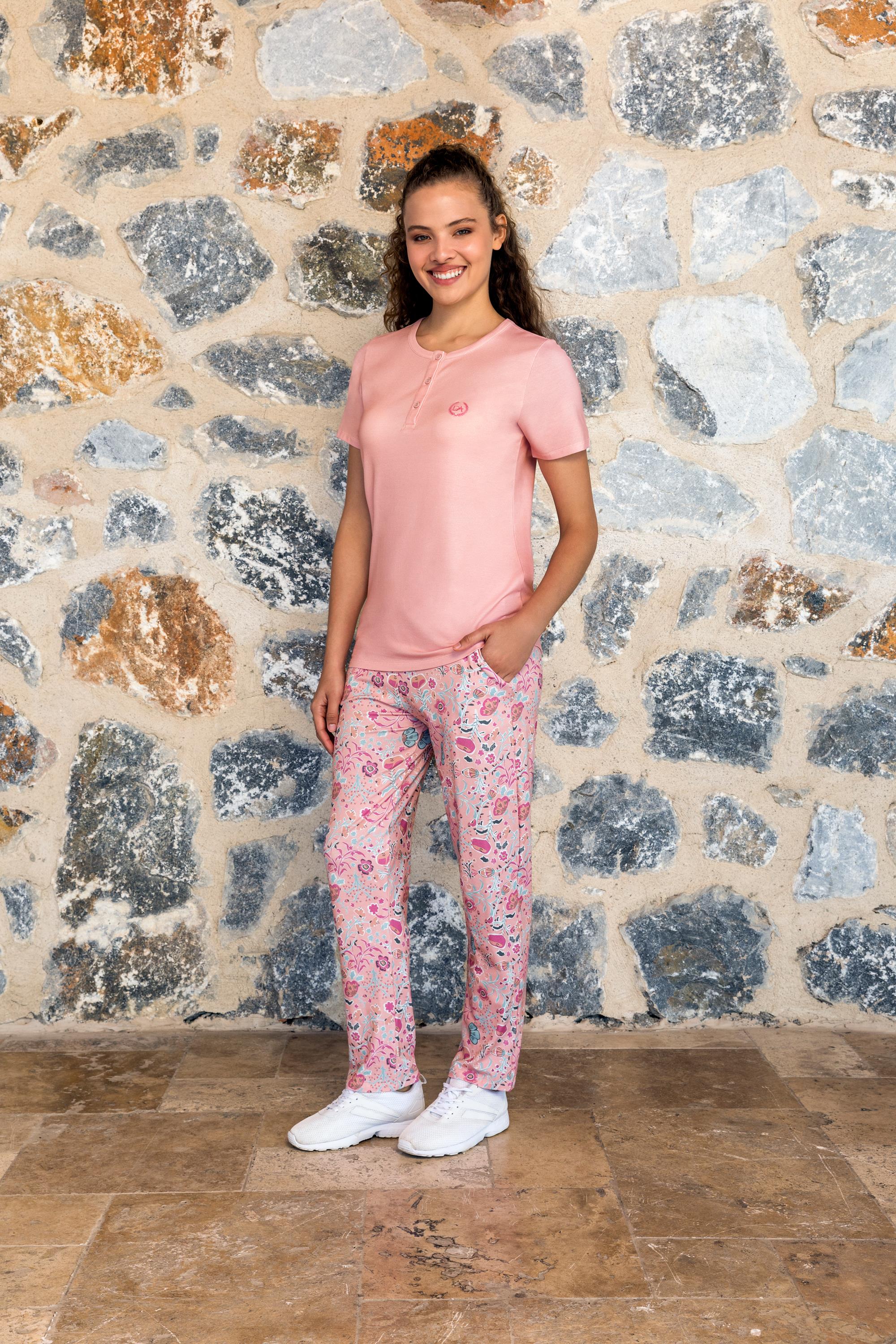DOREANSE KADIN T-Shirt Pijama Takımı 24Y4014