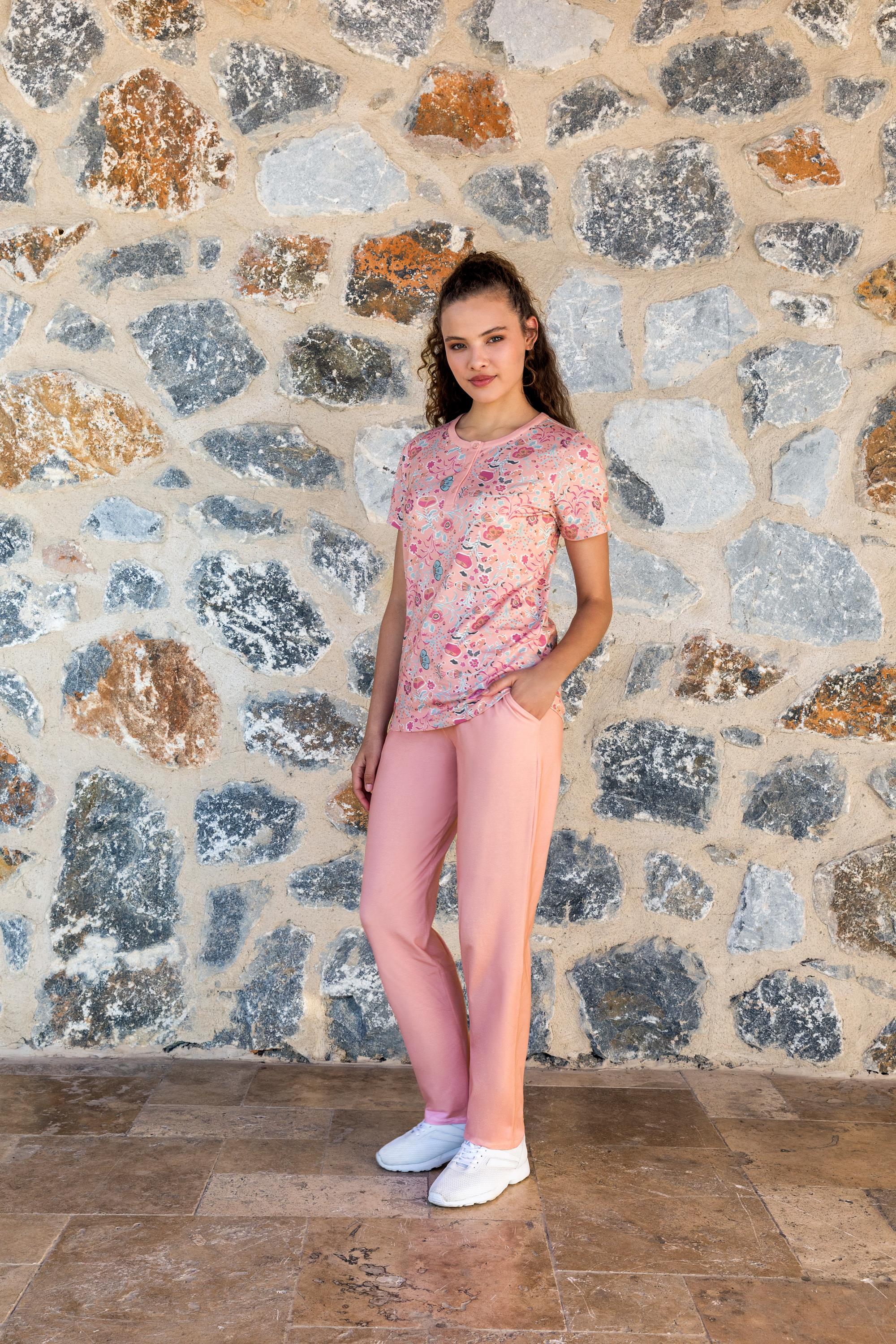 DOREANSE KADIN T-Shirt Pijama Takımı 24Y4013