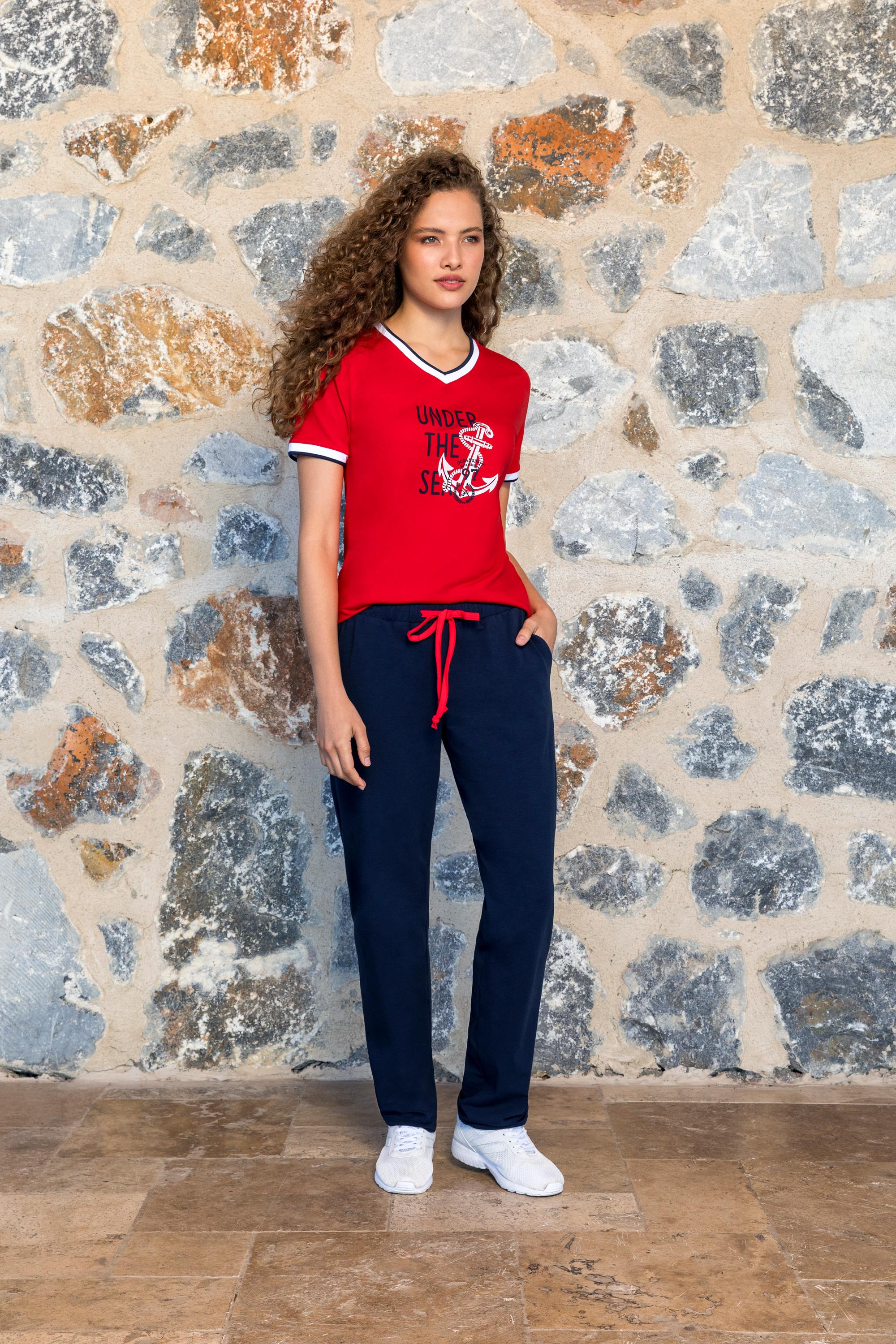 DOREANSE KADIN T-Shirt Pijama Takımı 24Y4015