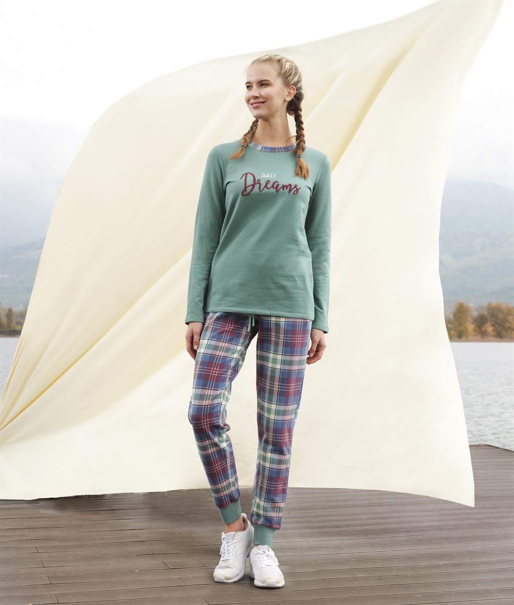 DOREANSE KADIN T-Shirt Pijama Takımı 4193