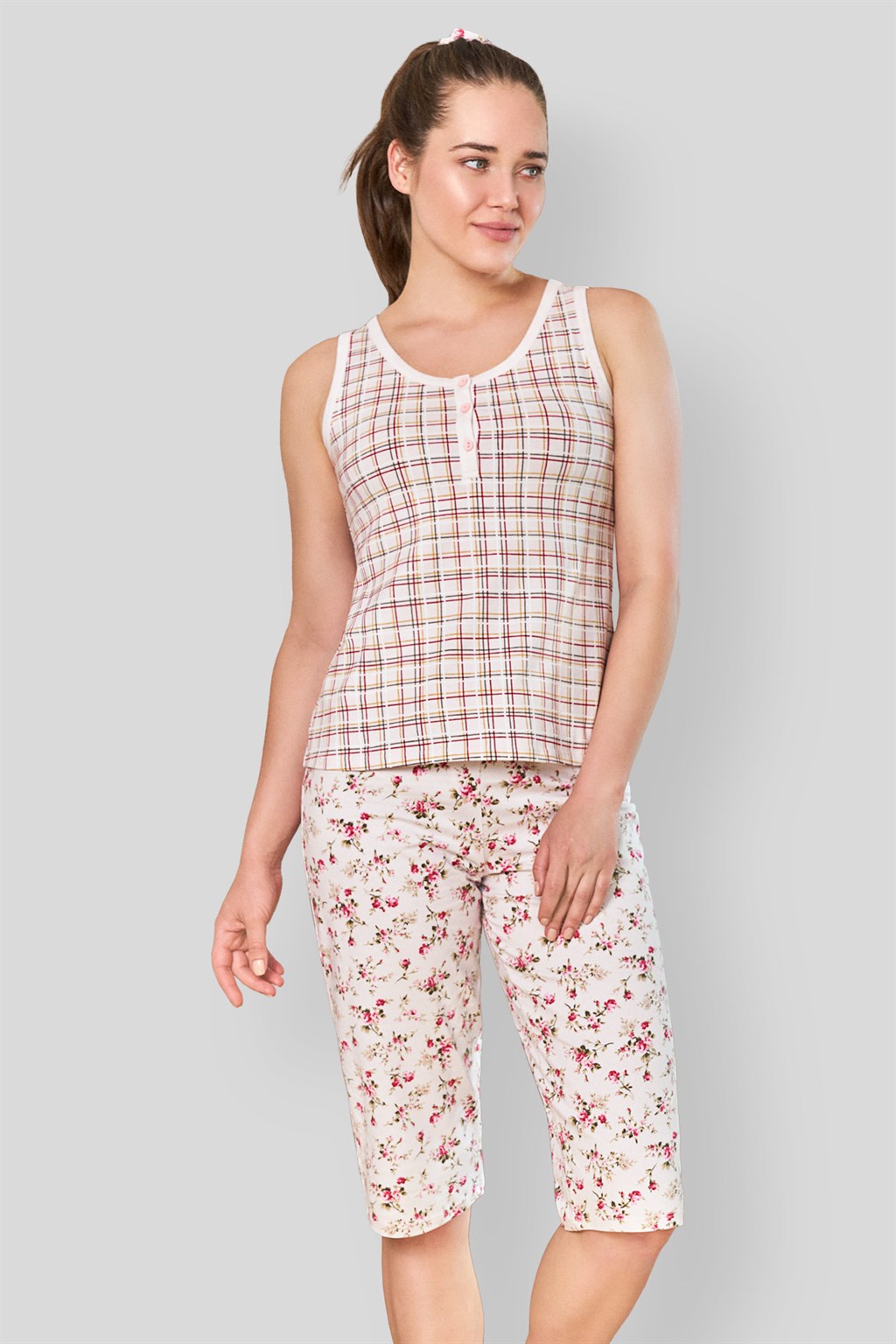 DOREANSE KADIN T-Shirt Pijama Takımı 4034