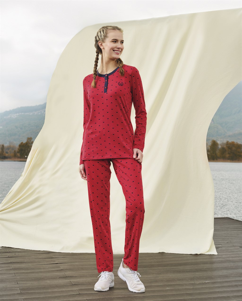 DOREANSE KADIN T-Shirt Pijama Takımı 4203
