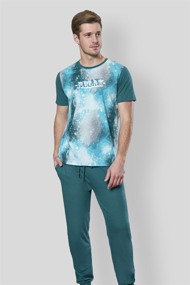DOREANSE Erkek T-Shirt Pijama Takımı 4542