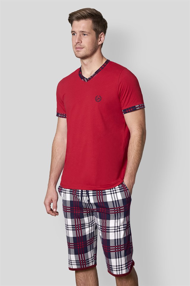 DOREANSE Erkek T-Shirt Pijama Takımı 4526