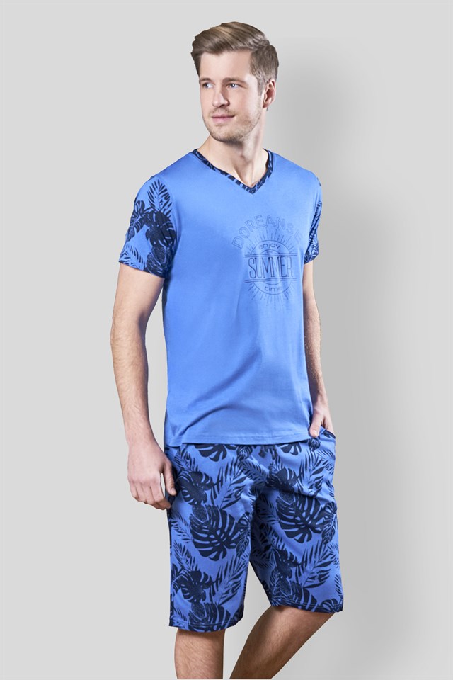 DOREANSE Erkek T-Shirt Pijama Takımı 4552