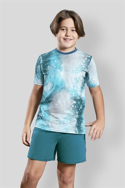 DOREANSE Erkek Çocuk T-Shirt Pijama Takımı 4596