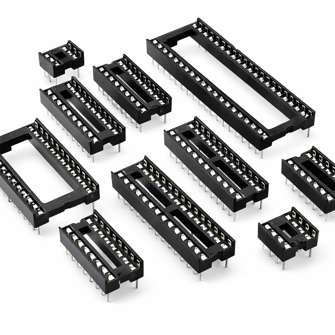 16P Pin DIP Entegre Soketi Geniş Tip (600 mil) Hassas Temaslı Konnektör