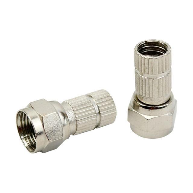 Herz HRF-03 RG6/U6 22 Mm Siyah Contalı F Konnektör (100'Lü Poşet)