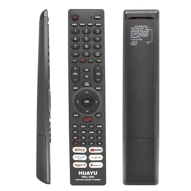 Huayu RM-L1655 Netflix-Youtube-Prime Video-Google Play Tuşlu Universal Lcd Led Tv Kumandası