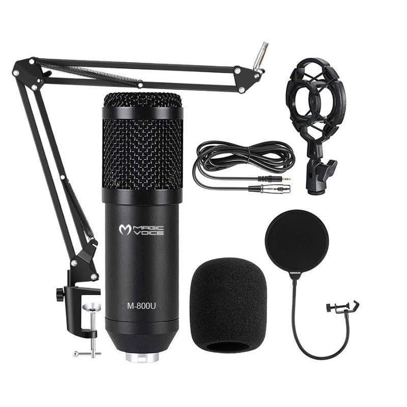 Magicvoice M-800U Profesyonel Kondanser Yayıncı Mikrofonu (+48V Phantom Power Uyumlu)