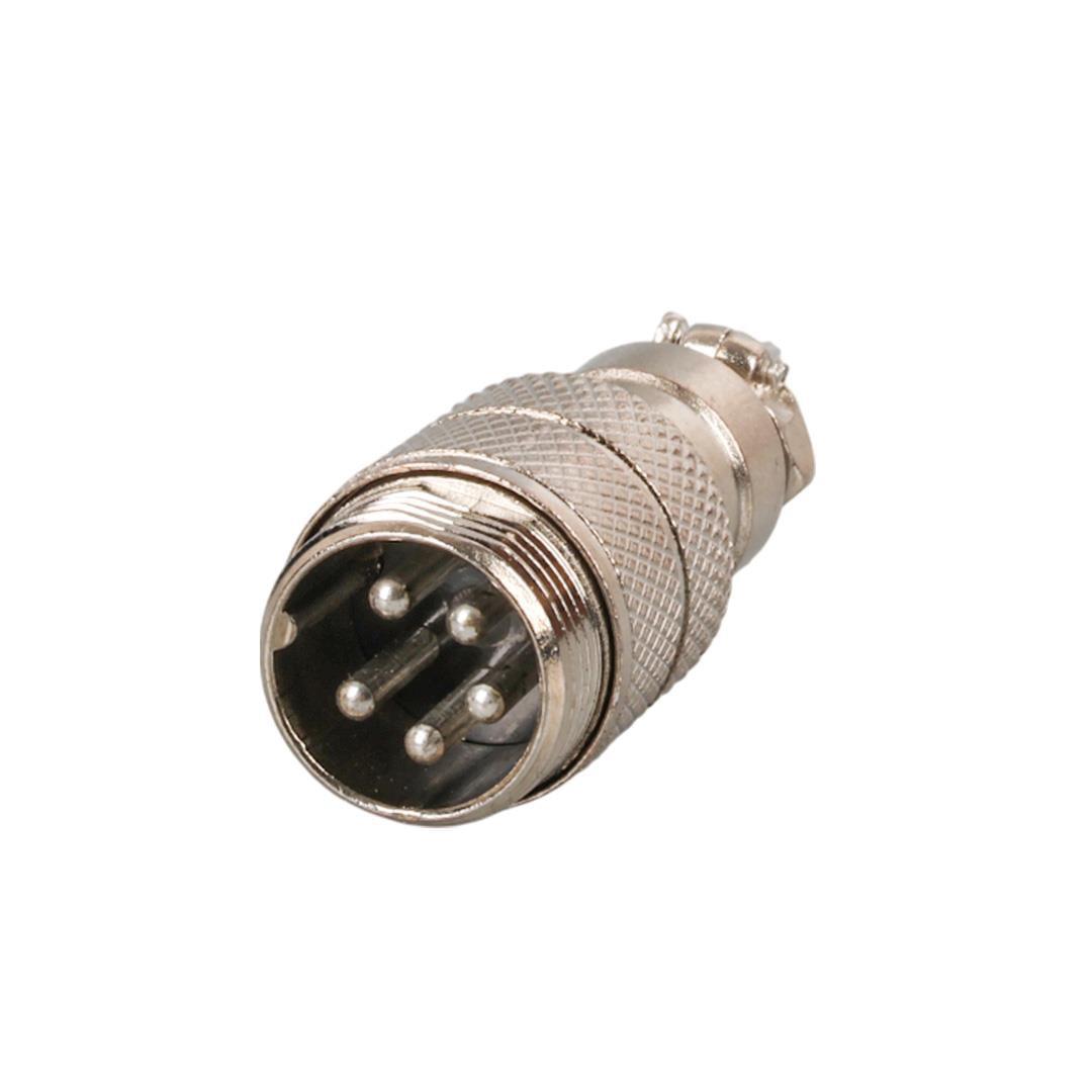 Mayk GX16-5 Pinli Metal Erkek Konnektör (M16 - 16mm)