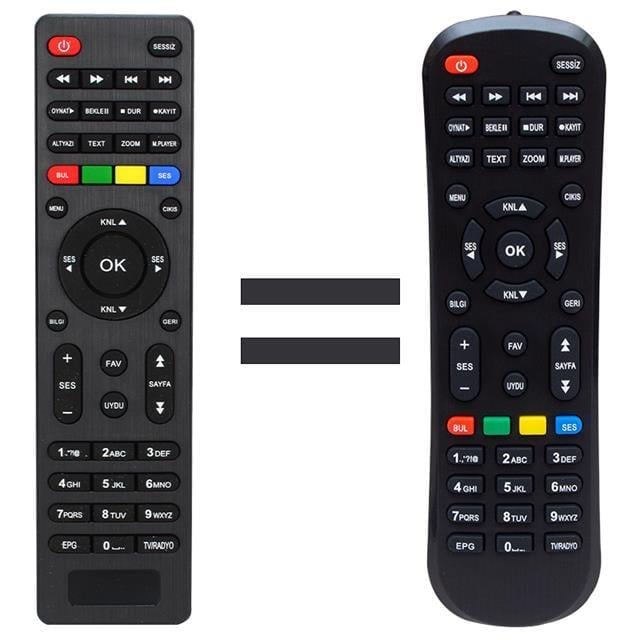 Mersat Vip Full HD Uydu Alıcı Kumandası