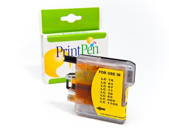 PRINTPEN BROTHER LC-38,61,65,67,980,1100  Yellow Yüksek Kapasite (13,0ml.)