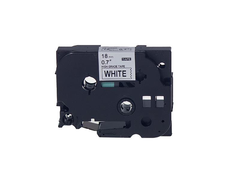PRINTPEN BROTHER P-Touch HGE-241 BEYAZ ETIKETE SIYAH YÜKSEK ÇÖZÜNÜRLÜK (18mm x 8m)