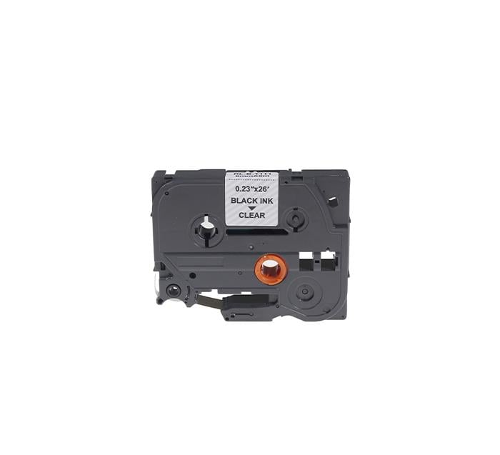 PRINTPEN BROTHER P-Touch TZE-111 SEFFAF ETIKETE SIYAH (6mm x 8m)