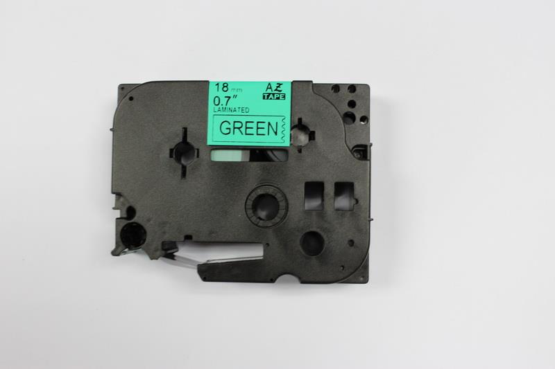 PRINTPEN BROTHER P-Touch TZE-741 YESIL ETIKETE SIYAH (18mm x 8m)